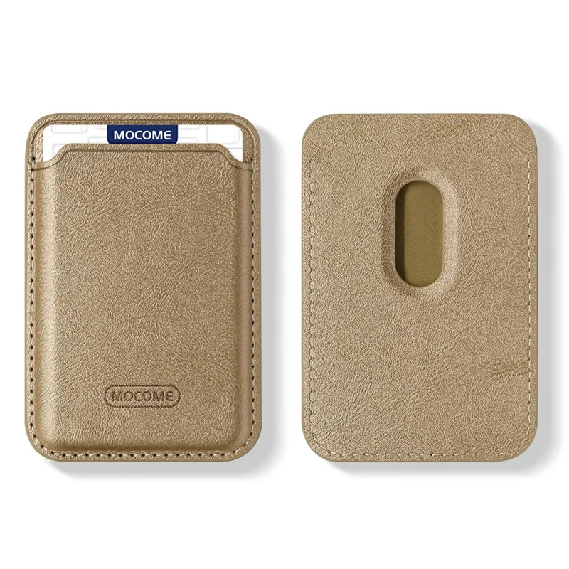 M3 MagSafe Compatible Card Holder Strong Magnetic Cell Phone Attachment Card Bag - Desert Gold