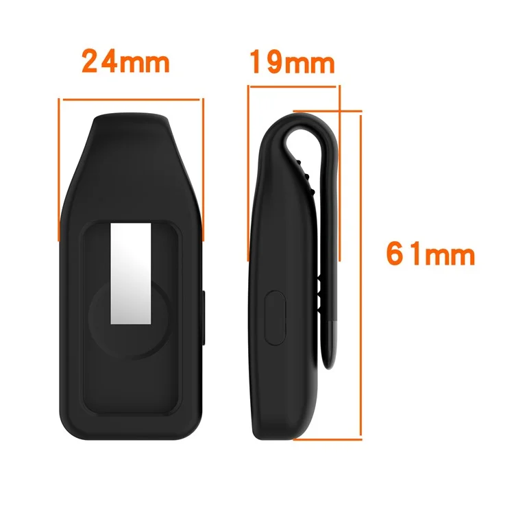 Pour Xiaomi Smart Band 10 / 9 / 8 Support à Clip Bracelet en Silicone de Remplacement - Orange