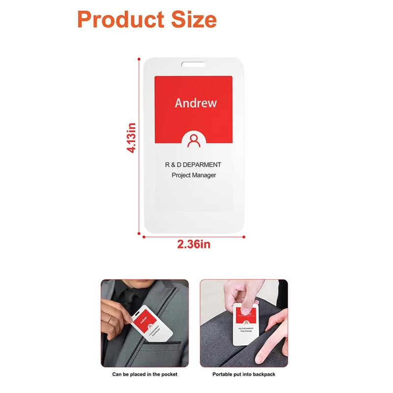 3.7 inch NFC E-Ink Badge 4 Color Display Digital Name Tag for Conference / Office Use