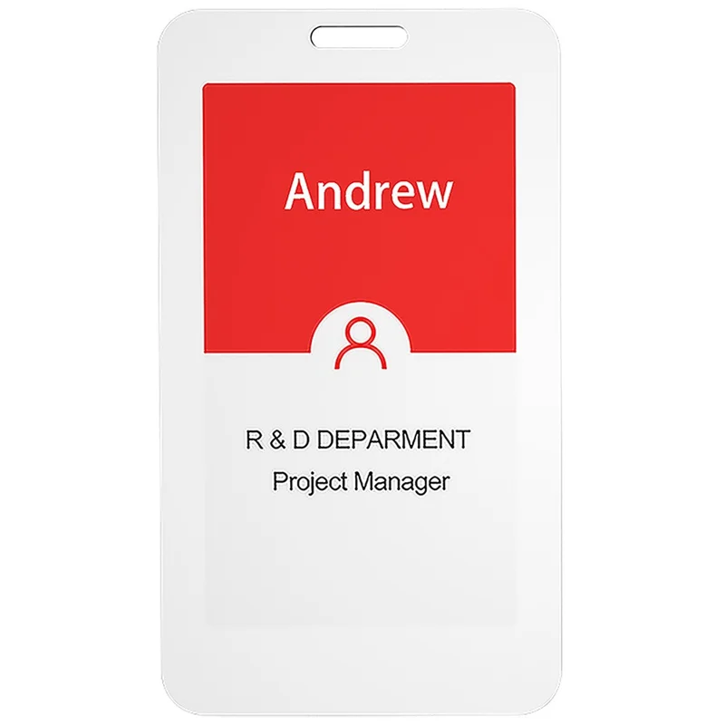 3.7 inch NFC E-Ink Badge 4 Color Display Digital Name Tag for Conference / Office Use