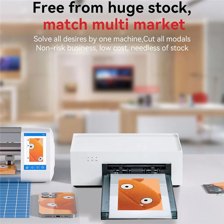 DIY Fotodrucker Sublimationsmaschine für Handy-Rückseite Folien-Individualisierung 300 DPI - EU-Stecker