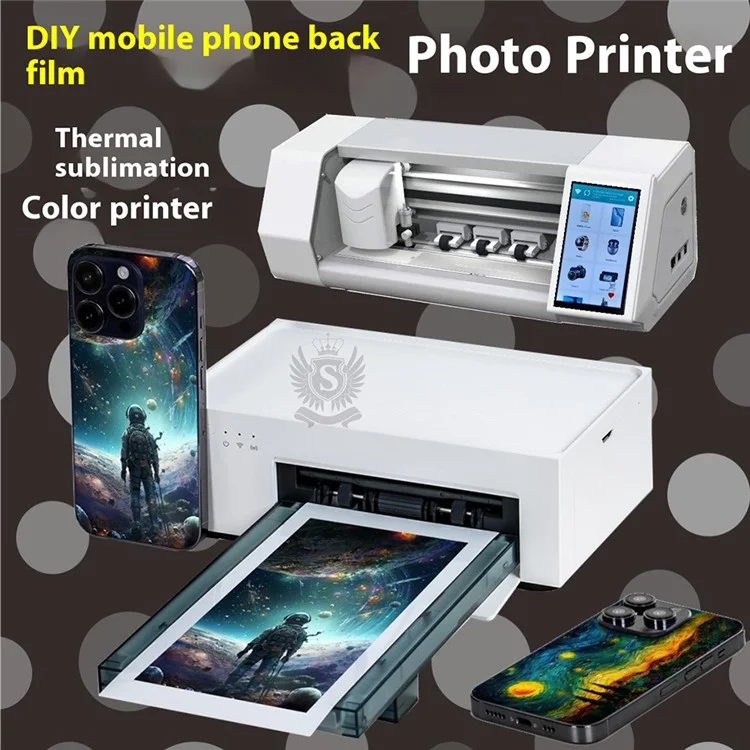 Foto-Drucker Verbrauchsmaterial-Set mit 36 Blatt Fotopapier / Mattfolie / Rakel / Grundplatte