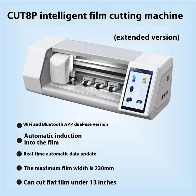 CUT-8P Cutting Machine for Tablets Up To 12.9 inch Touchscreen / Bluetooth-Compatible Smart Customized Cutter Plotter - UK Plug