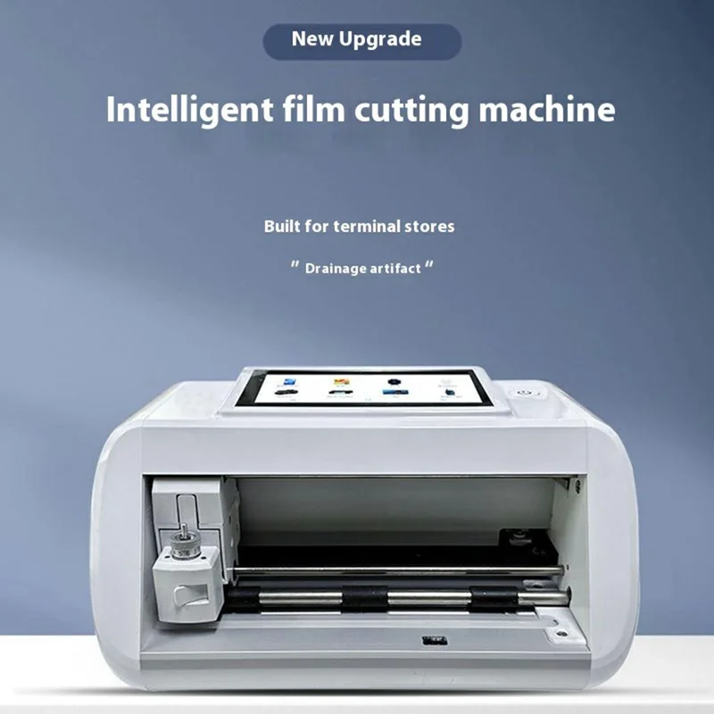 X180T Mini Automatic Film Cutting Machine 180mm Max Cutting Width Screen Protector Cutter - EU Plug