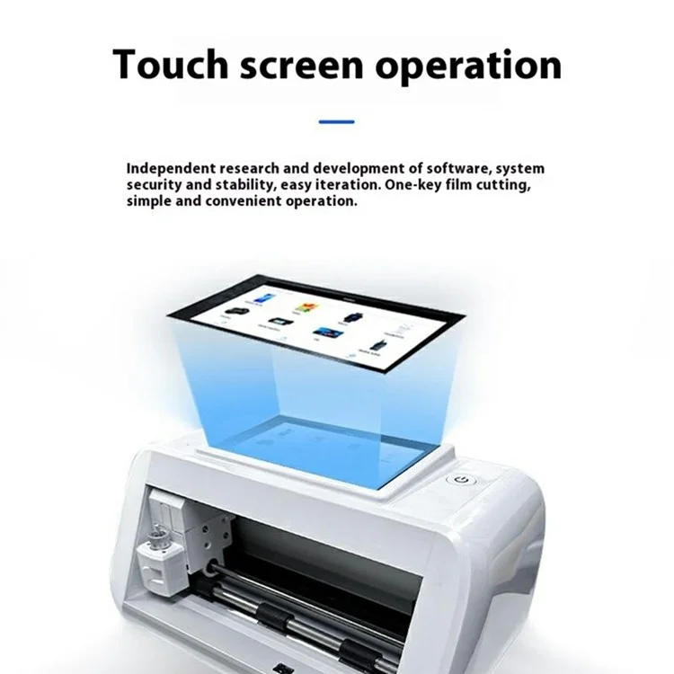 X180T Mini Automatic Film Cutting Machine 180mm Max Cutting Width Screen Protector Cutter - EU Plug
