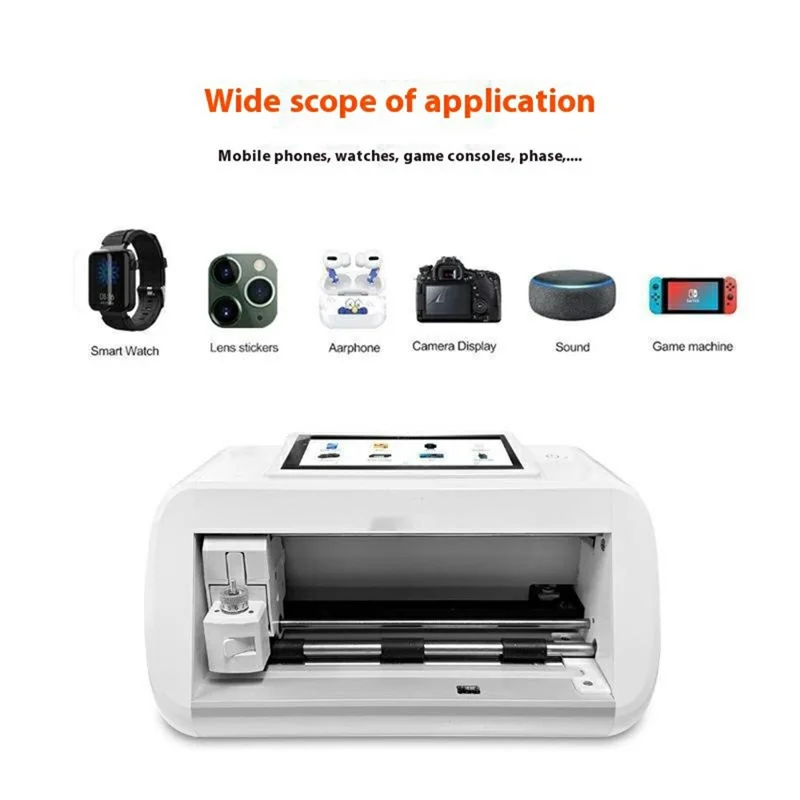 X180T Mini Automatic Film Cutting Machine 180mm Max Cutting Width Screen Protector Cutter - US Plug