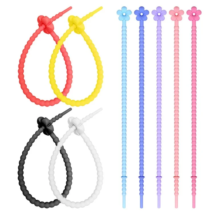 Achat en gros 22 cm Organisateur de câbles en forme d'étoile Porte-clés en silicone Accessoire DIY - Blanc