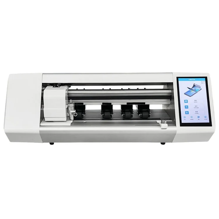 F5-290PRO 21 Zoll Automatische Folieneinzugs- und Schneidemaschine mit BT WLAN Dual-System für Mobiltelefone - EU-Stecker
