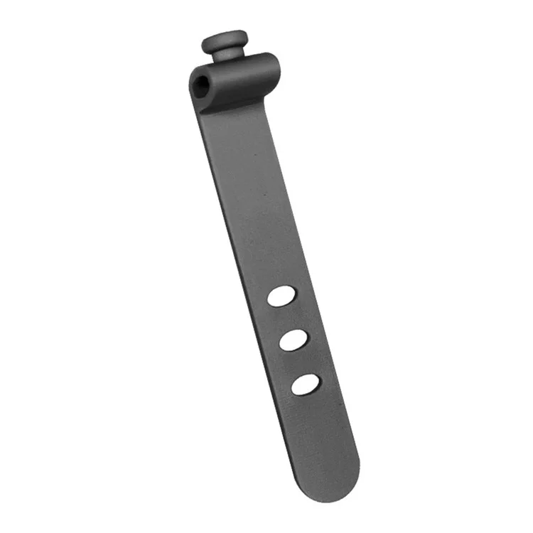 Fascette Fermacavi in Silicone da 73mm con 3 Fori - Sistema di Gestione Cavi - Nero
