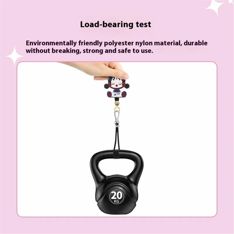 AROPE Universal Phone Tether Tab 0.5mm Ultra-thin Cartoon Design Phone Lanyard Patch - XX Cat