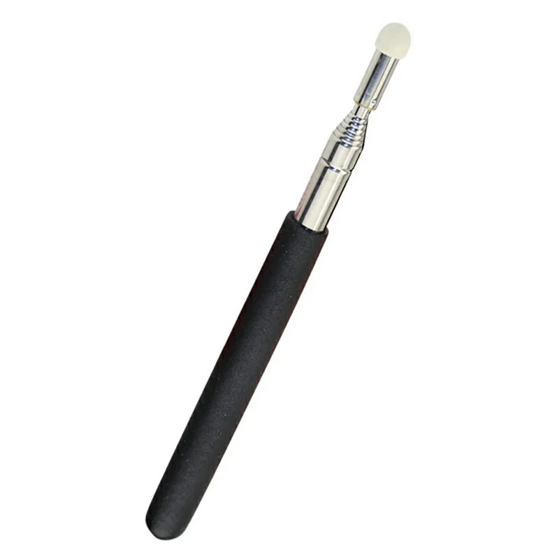 F11 1m Retractable Pointer Stick for Electronic Whiteboard Stainless Steel Teaching Wand Presentation Tool - Black