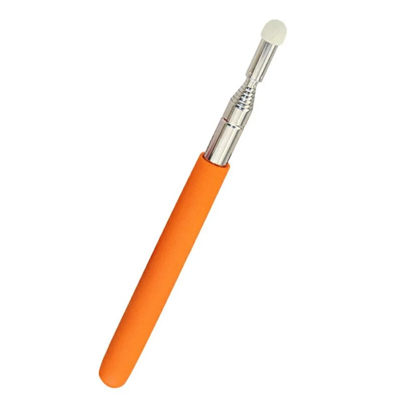 Bâton pointeur rétractable F11 de 1,2 m pour tableau blanc électronique - Baguette d'enseignement en acier inoxydable - Orange