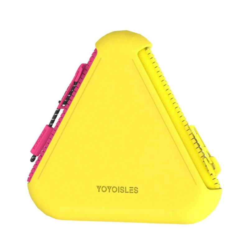 YOYOISLES Air2 EVA Mini Bolsa de Almacenamiento Portátil con Diseño de Doble Cremallera, Funda Blanda Antichoque - Amarillo Brillante 221