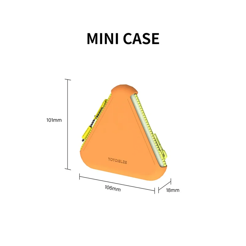 YOYOISLES Air2 EVA Mini Bolsa de Almacenamiento Portátil con Diseño de Doble Cremallera, Funda Blanda Antichoque - Amarillo Brillante 221