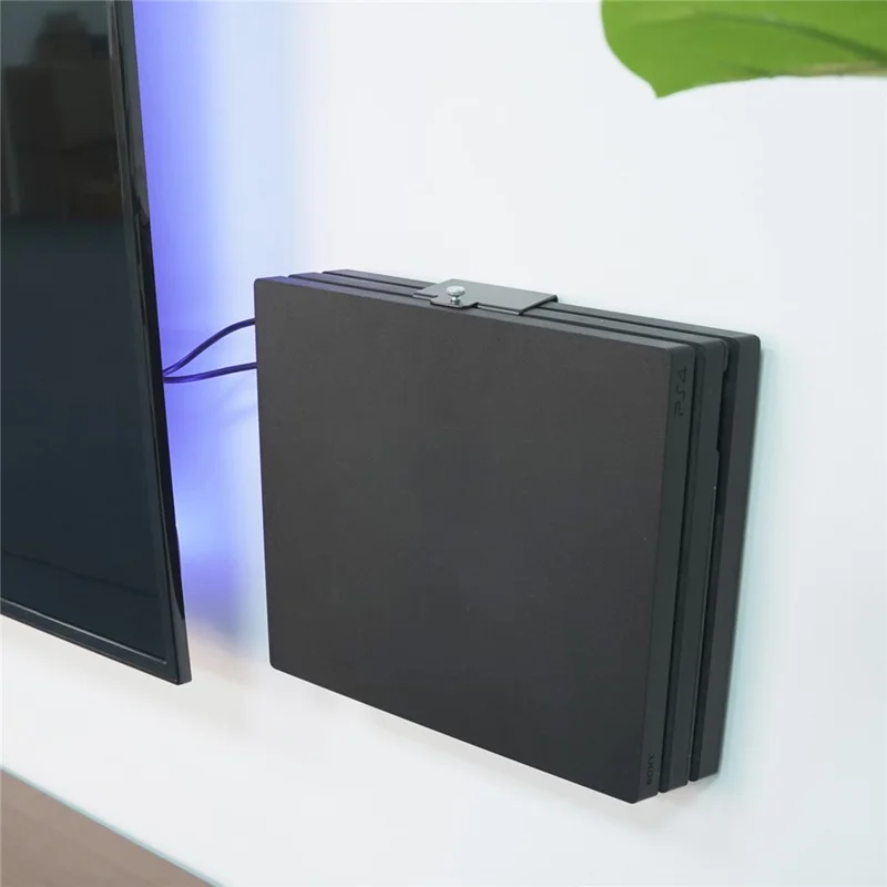 For Sony PlayStation 4 Pro Wall Mount Metal Bracket Space Saving Gaming Console Holder