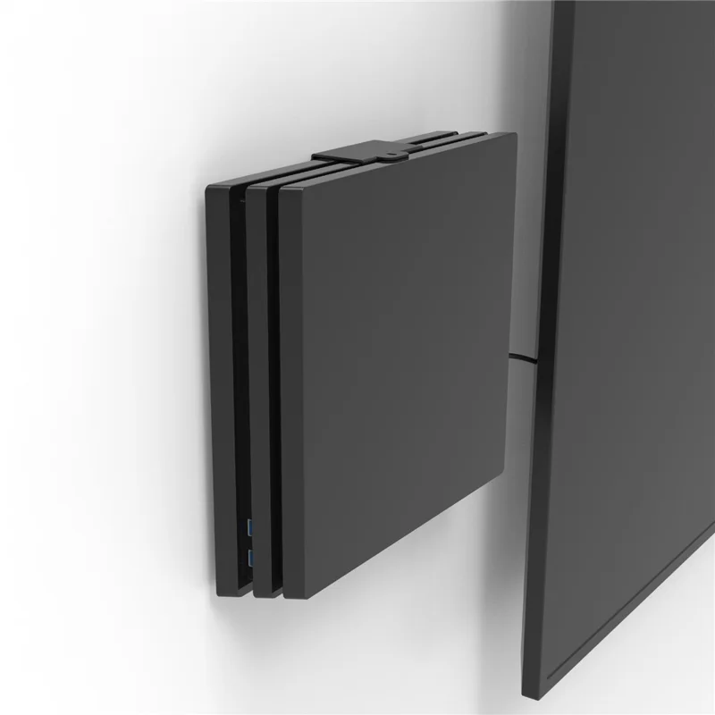 For Sony PlayStation 4 Pro Wall Mount Metal Bracket Space Saving Gaming Console Holder