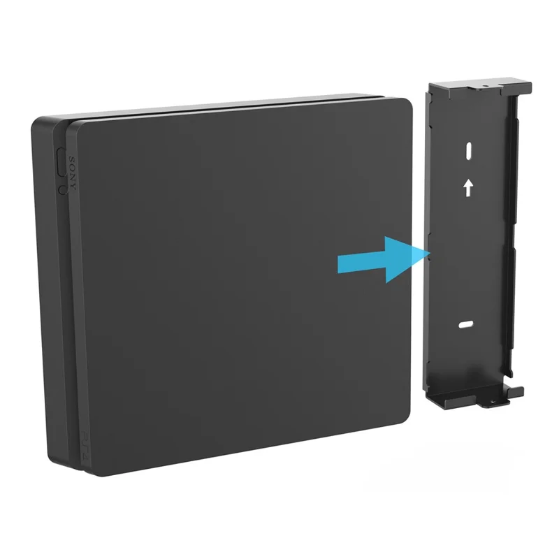 Support mural en métal pour console de jeu Sony PS4 Slim, support gain de place