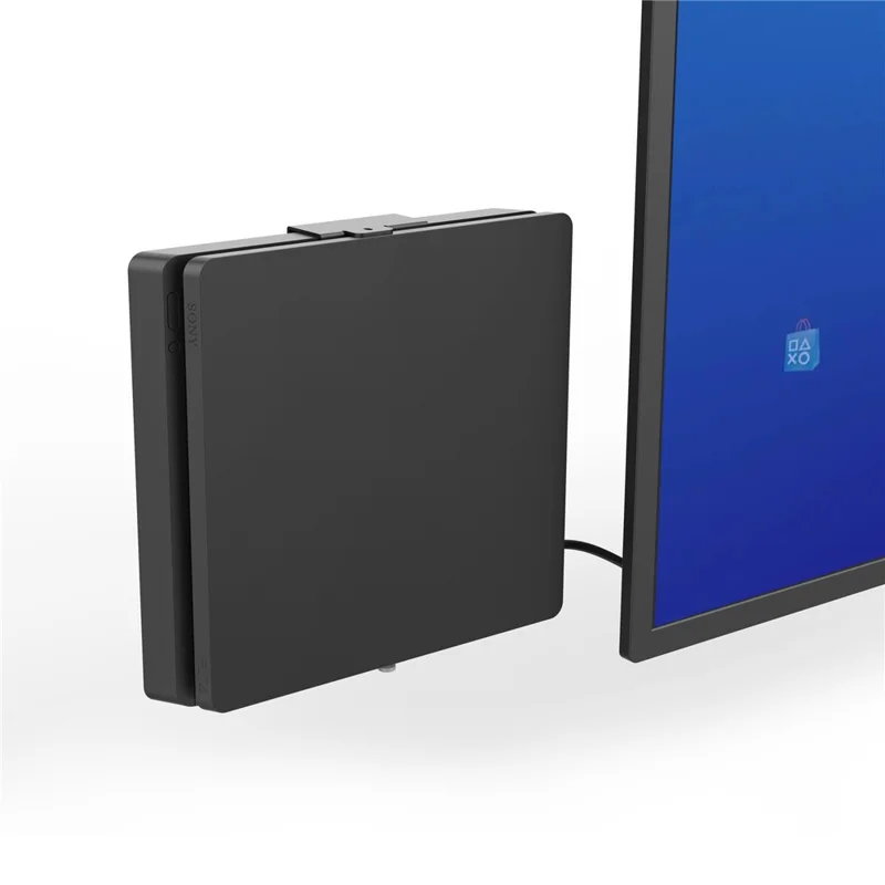 Support mural en métal pour console de jeu Sony PS4 Slim, support gain de place