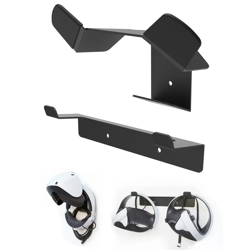 Supporto a parete in metallo MONZLTECK per PlayStation VR2 / VR Headset + Supporto per Controller a Mano