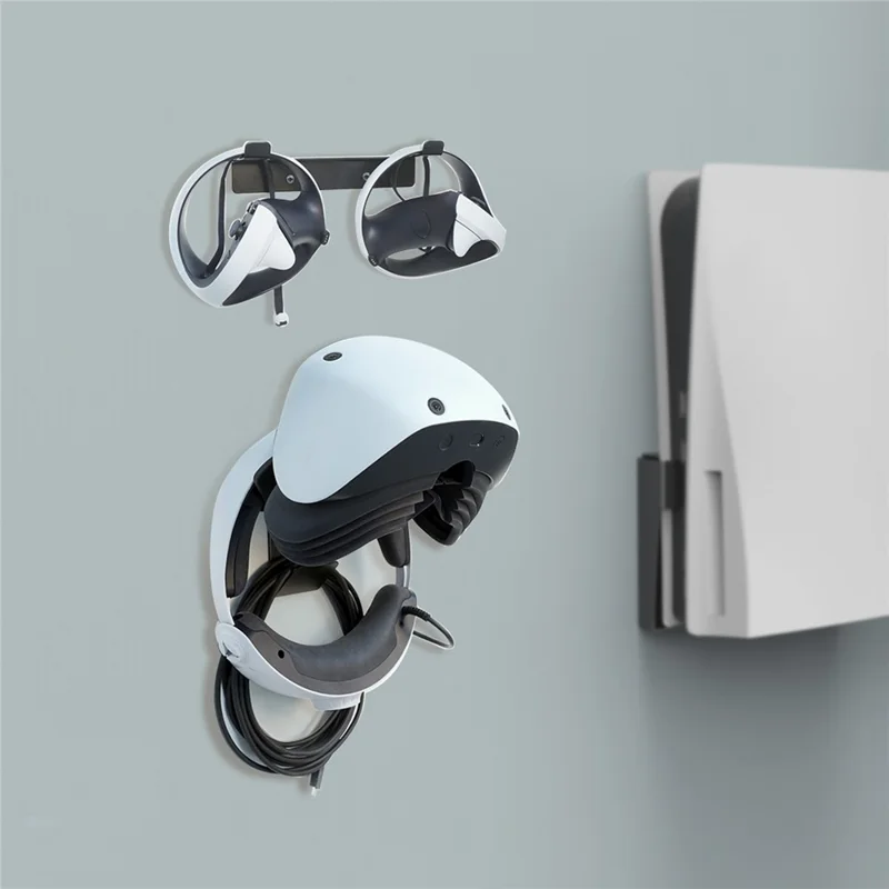 Supporto a parete in metallo MONZLTECK per PlayStation VR2 / VR Headset + Supporto per Controller a Mano