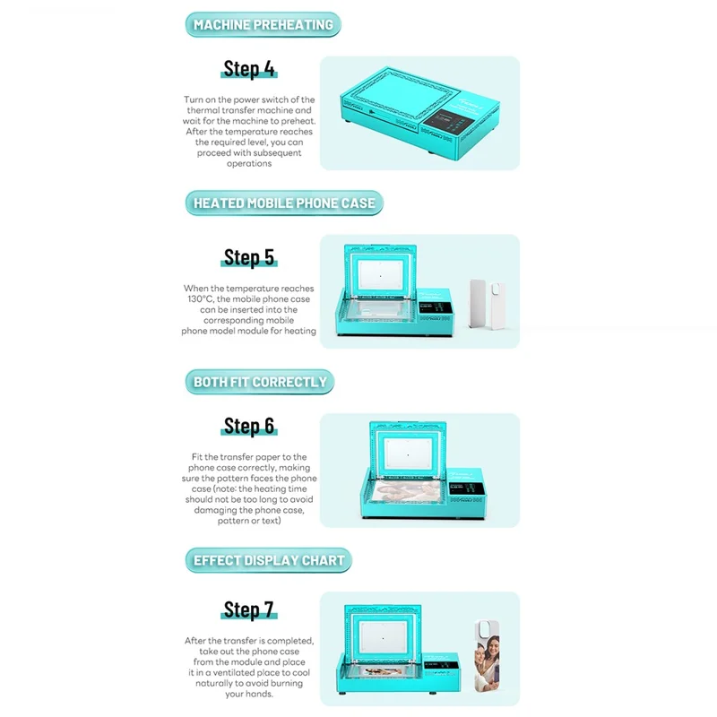 TUOLI TL-X9 Phone Case Heat Transfer Film Press Machine Sublimation Case Heat Press Device, EU Plug