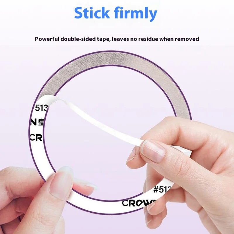Magnetic Sticker for MagSafe Wireless Charging CD Texture Phone Case Magnet Ring Conversion Kit - Dark Purple