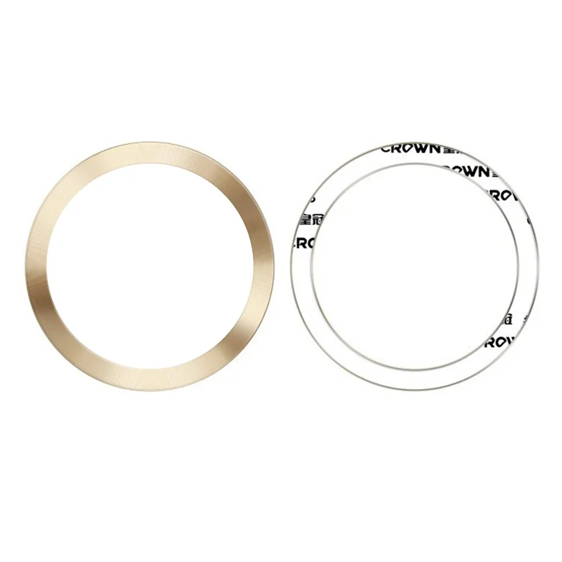 Magnetische Sticker voor MagSafe Draadloos Opladen CD-tekstuur Telefoonhoesje Magnetische Ring Conversiekit - Goud