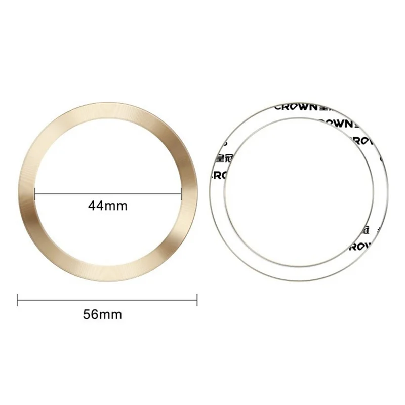 Magnetische Sticker voor MagSafe Draadloos Opladen CD-tekstuur Telefoonhoesje Magnetische Ring Conversiekit - Goud