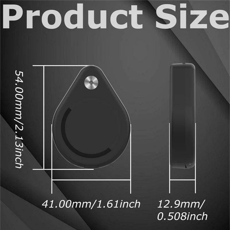AT-53M For Apple AirTag Magnetic Protective Case Waterproof Shockproof PC Cover