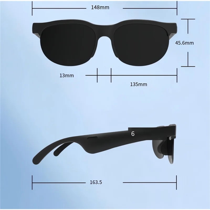 UV Protection Smart Sunglasses with Noise Reduction Bluetooth-compatible Earphones Music Eyeglasses