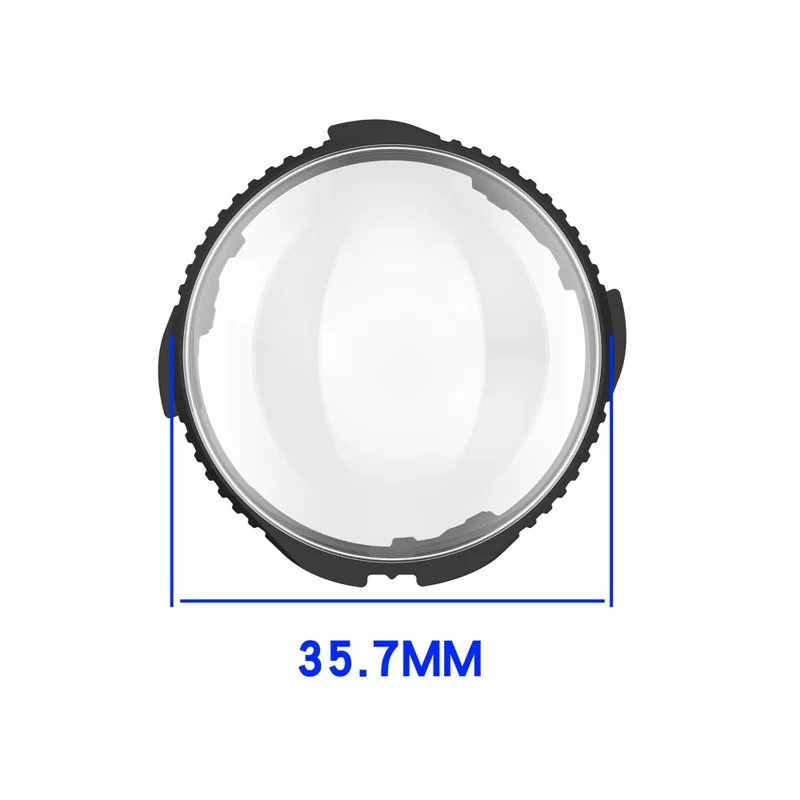2 Stück Objektivschutz aus gehärtetem Glas für Insta360 X5 - Schwarz
