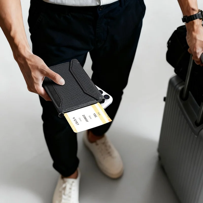 MARK RYDEN MR604 Multi-Function Passport Holder / Travel Document Organizer Card Wallet for Travel / Outdoor - Grey