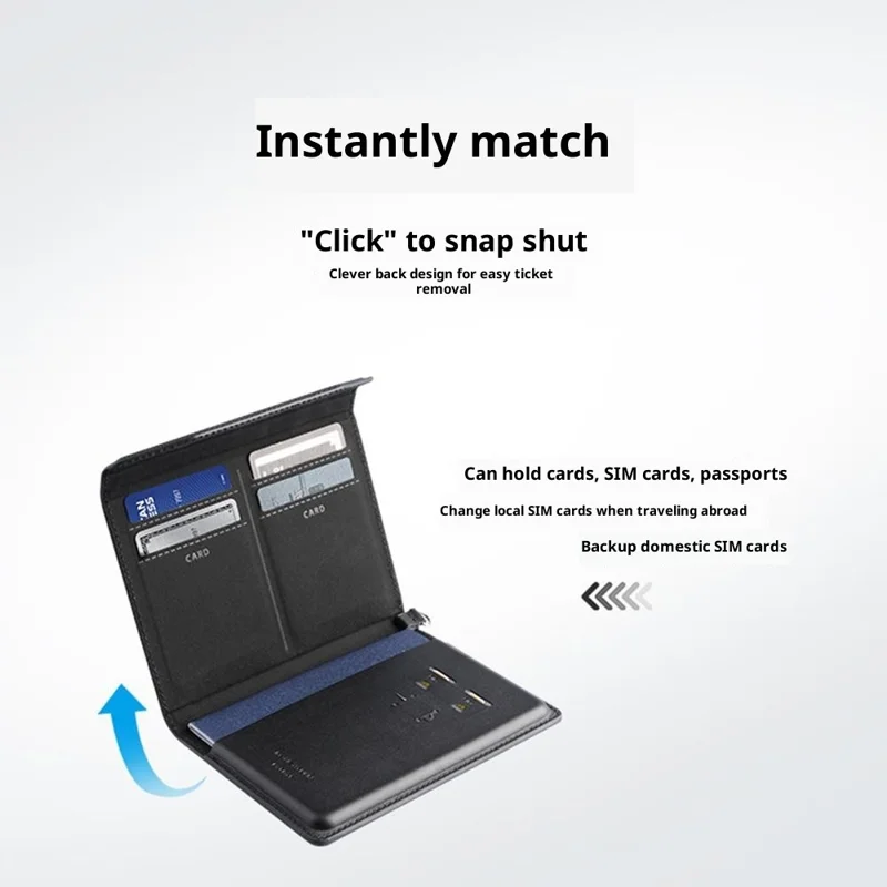 MARK RYDEN MR604 Multi-Function Passport Holder / Travel Document Organizer Card Wallet for Travel / Outdoor - Grey