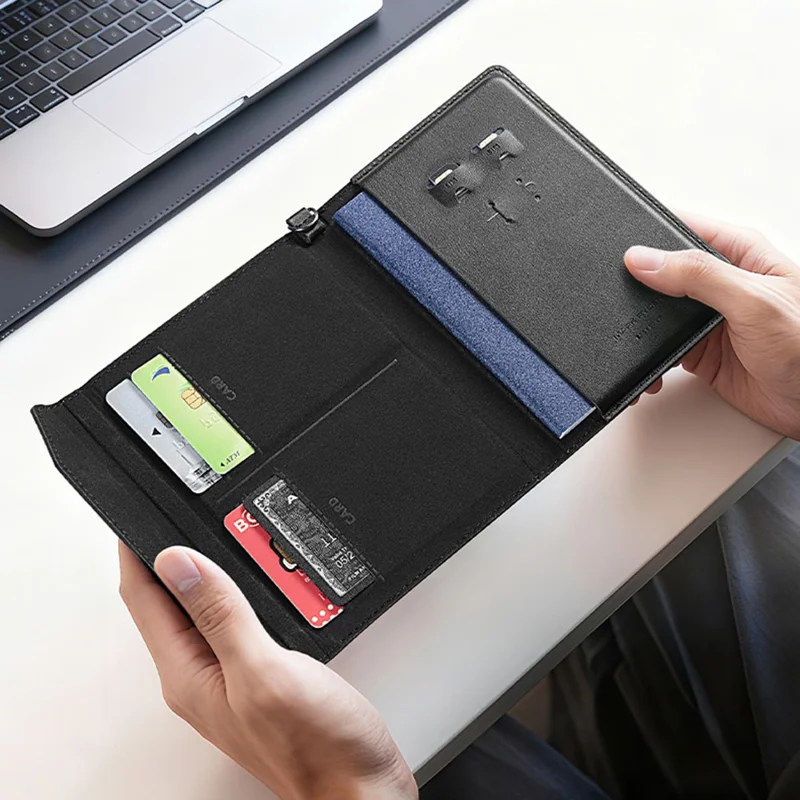 MARK RYDEN MR604 Multi-Function Passport Holder / Travel Document Organizer Card Wallet for Travel / Outdoor - Grey