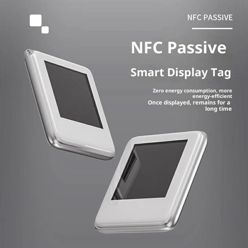 شاشة إلكترونية ذكية بحجم 1.53 بوصة تعمل بنظام NFC بدقة 200x200 بألوان الأحمر والأسود والأبيض متوافقة مع جميع الهواتف التي تدعم NFC