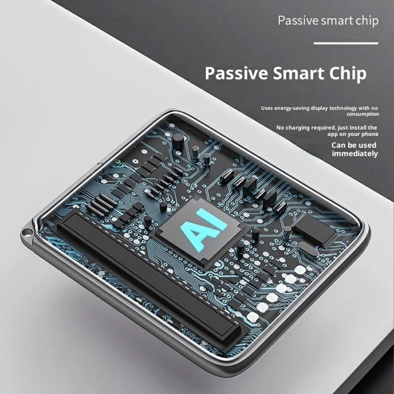 شاشة إلكترونية ذكية بحجم 1.53 بوصة تعمل بنظام NFC بدقة 200x200 بألوان الأحمر والأسود والأبيض متوافقة مع جميع الهواتف التي تدعم NFC