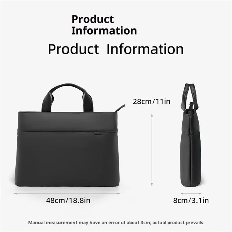 MARK RYDEN MR-208 For 15.6 Inch Laptop Briefcase Oxford Fabric Shockproof Horizontal Handheld Notebook Bag