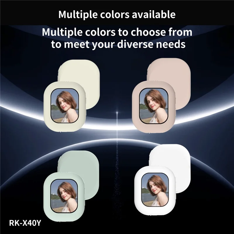 RK-Y40Y 2 Zoll Mini Mobile Screen Mirroring Gerät Magnetische Telefon Projektor Drahtloses Casting für Mobiltelefone - Weiß