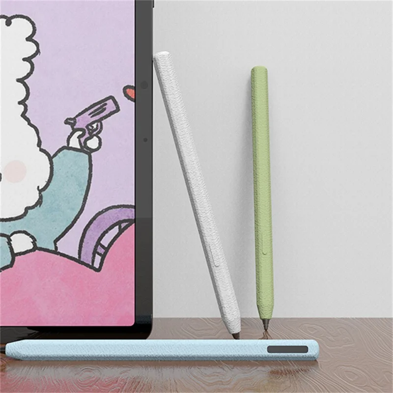 LOVE MEI لجهاز Samsung Galaxy Tab S11 قلم S غطاء سيليكون بتصميم نسيج جلد - أسود