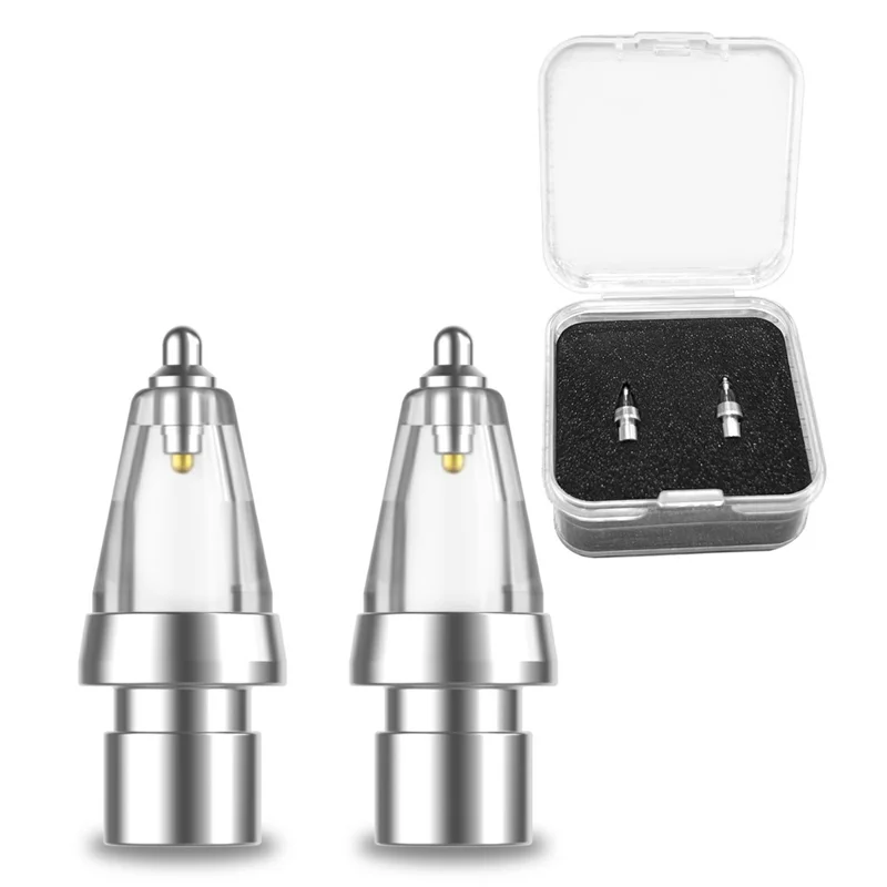 AHASTYLE WG155 2 Stk. Verschleißfeste Spitzen für Apple Pencil Pro / Pencil (USB-C) / 2. / 1. Generation Ersatzminen