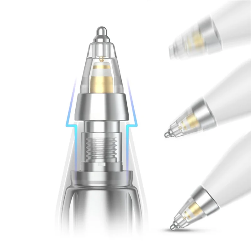 AHASTYLE WG155 2 Stk. Verschleißfeste Spitzen für Apple Pencil Pro / Pencil (USB-C) / 2. / 1. Generation Ersatzminen