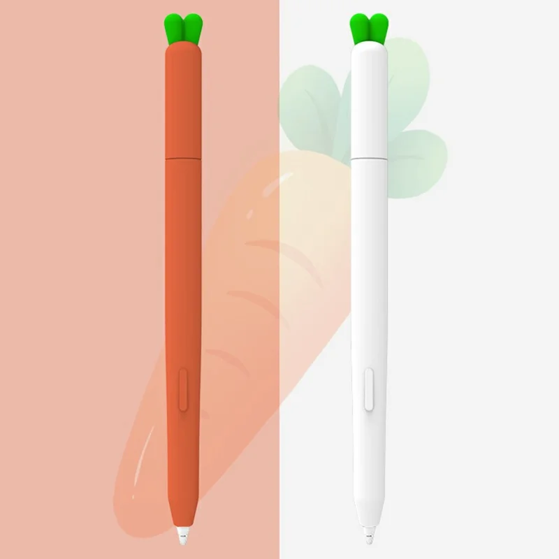LOVE MEI For Samsung Galaxy Tab S11 / S11 Ultra S Pen Sleeve Carrot-Shaped Stylus Protective Case - Orange