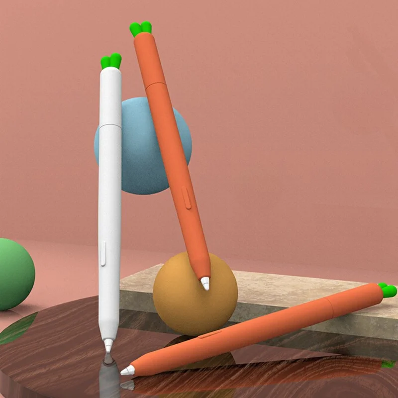 LOVE MEI For Samsung Galaxy Tab S11 / S11 Ultra S Pen Sleeve Carrot-Shaped Stylus Protective Case - Orange