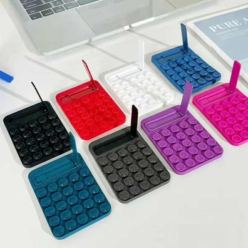 Bulk Purchasing Silicone Suction Phone Mount Adhesive Metal Phone Holder Kickstsand - Sapphire