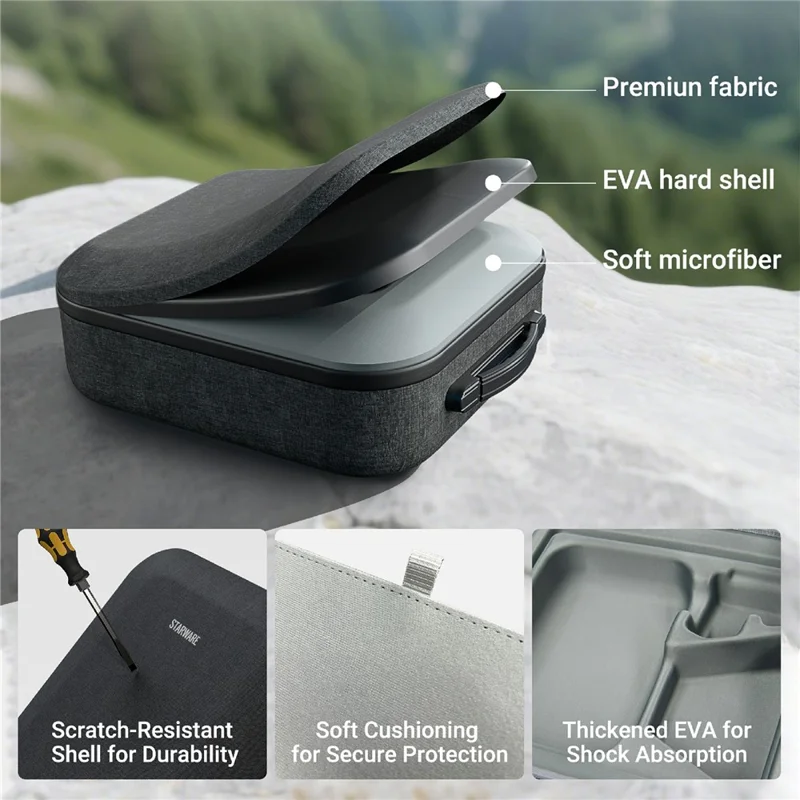 STARWARE Storage Bag for Starlink Mini Kit Accessories Outdoor Travel Carrying Case - Black