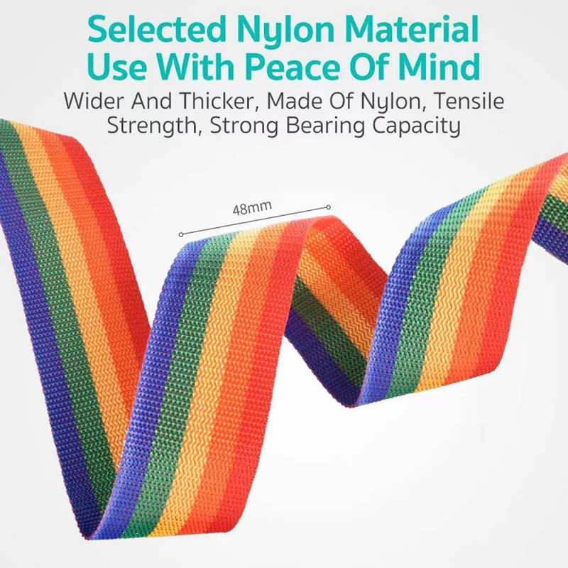 COTECI TR-004 Luggage Strap TSA Approved Customs Combination Lock 2m Nylon Reinforced Belt for Travel Security - Black