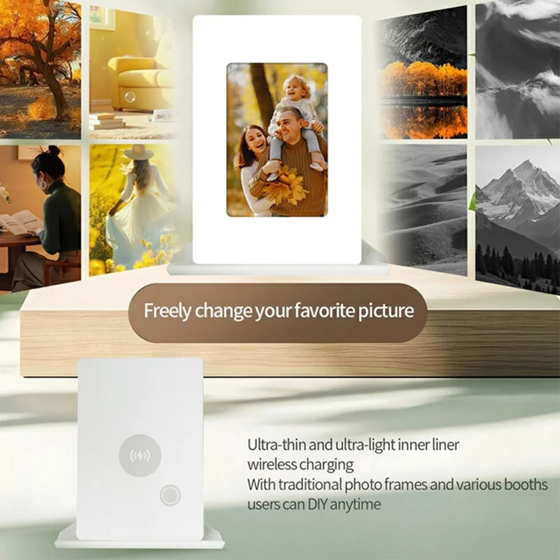 4-calowy wyświetlacz 4-kolorowy (czarny, biały, czerwony, żółty), cyfrowa ramka zdjęciowa z ekranem HD ePaper z obsługą Bluetooth