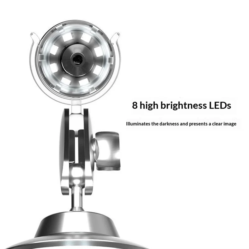 314 WiFi цифровой микроскоп с увеличением 1000x, устройство для диагностики кожи и косметологического анализа, беспроводная лупа с LED подсветкой — черный