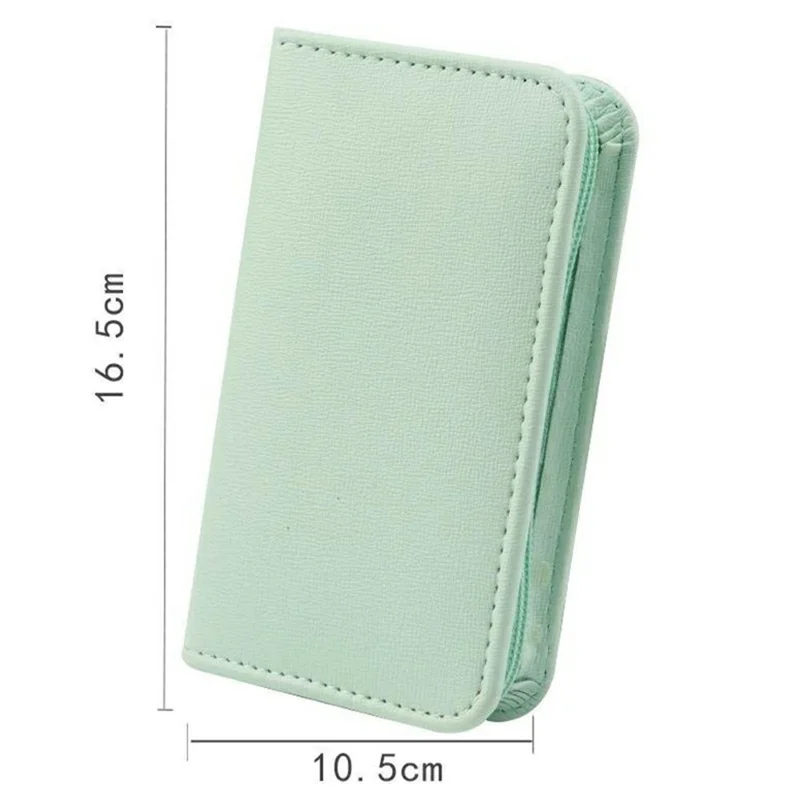 Kit de Manicure e Pedicure Multifunções 22 Peças, Corta-Unhas em Aço Inoxidável, Empurrador de Cutículas com Estojo em Pele - Verde