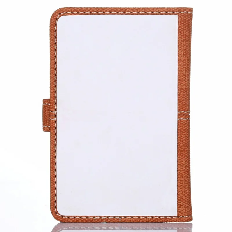 Canvas Card Holder Wallet Pouch Strong Adhesive Phone Kickstand - Brown